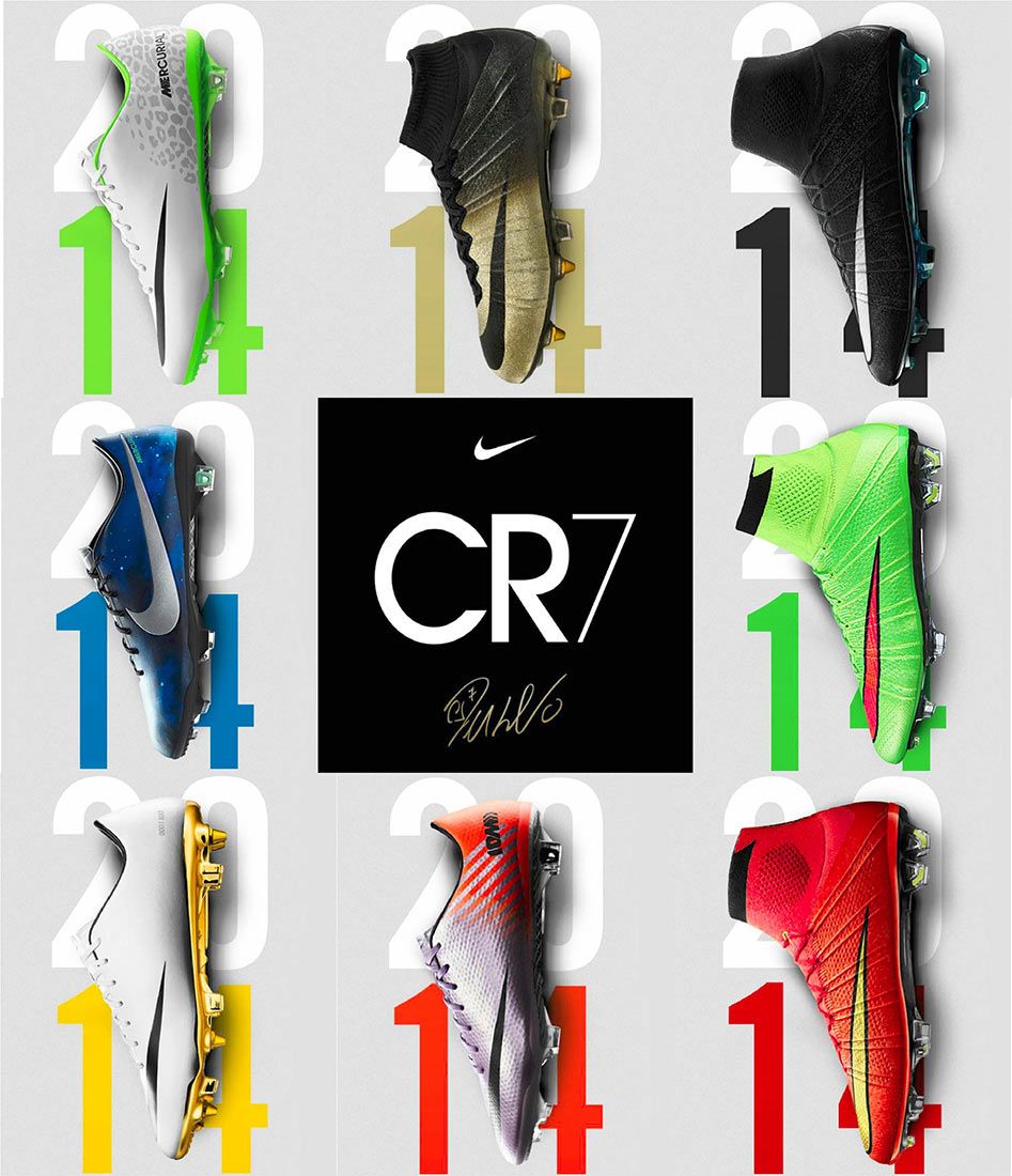 CR7 Boots Story: tutte le scarpe di Cristiano Ronaldo nel 2014