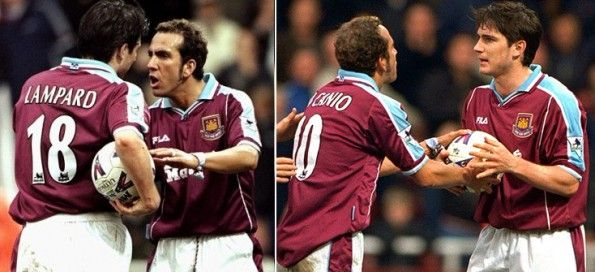 Di Canio e Lampard al West Ham