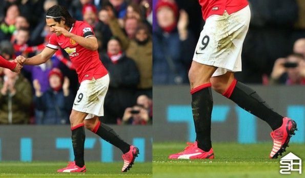 Radamel Falcao (Manchester United) Puma evoSpeed 1.3 Leather Bright Plasma