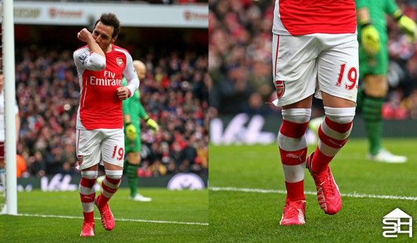 Santi Cazorla (Arsenal) Puma evoSpeed 1.3 Leather Bright Plasma