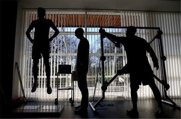Allenamento intenso in palestra