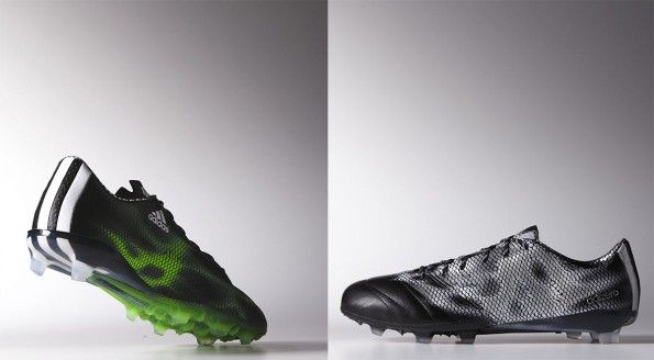 Scarpe F50 in verde e in nero
