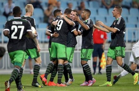 Nomi numeri maglia Feyenoord trasferta 2014-15