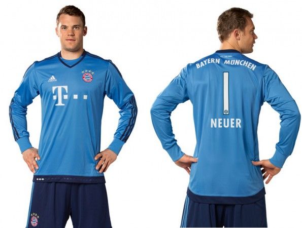 Neuer maglia portiere Bayern 2015-2016 azzurra