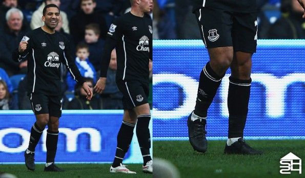 Aaron Lennon (Everton) - Nike Mercurial Vapor X Total Black