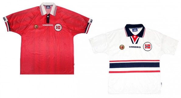 Maglie Norvegia mondiali 1998 Umbro