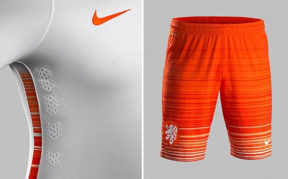 Pantaloncini Olanda away 2015-16 grafica sfumata