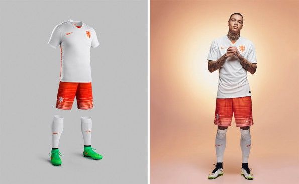 Gregory van der Wiel maglia away Olanda 2015-16