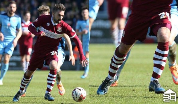Ricky Holmes (Northampton Town) - Nike Mercurial Vapor IX CR7 Galaxy