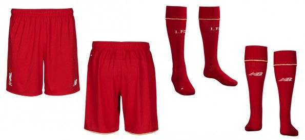 Pantaloncini e calzettoni Liverpool home 2015-16