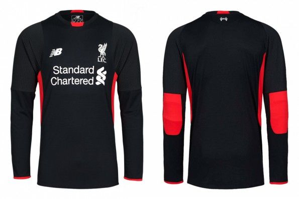 Maglia Liverpool portiere nera 2015-16