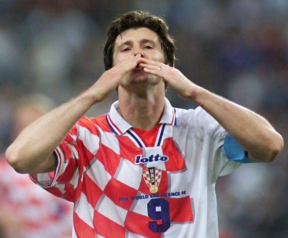 Suker con la maglia della Croazia nel 1998