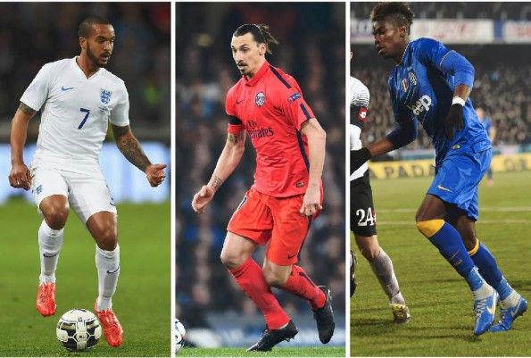 Walcott, Ibrahimovic, Pogba