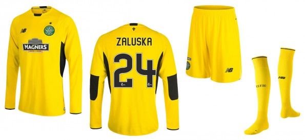 Divisa portiere Celtic 2015-16 gialla