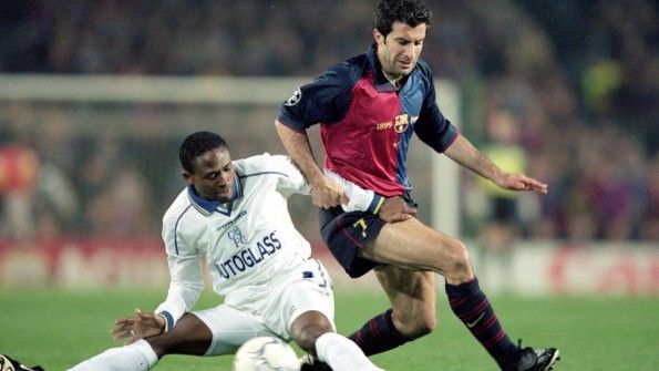 Figo maglia centenario Barcellona