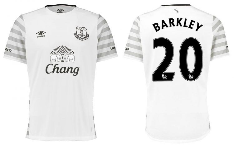 Seconda maglia Everton 2015-2016