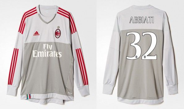 Maglia portiere Milan 2015-2016 home grigia