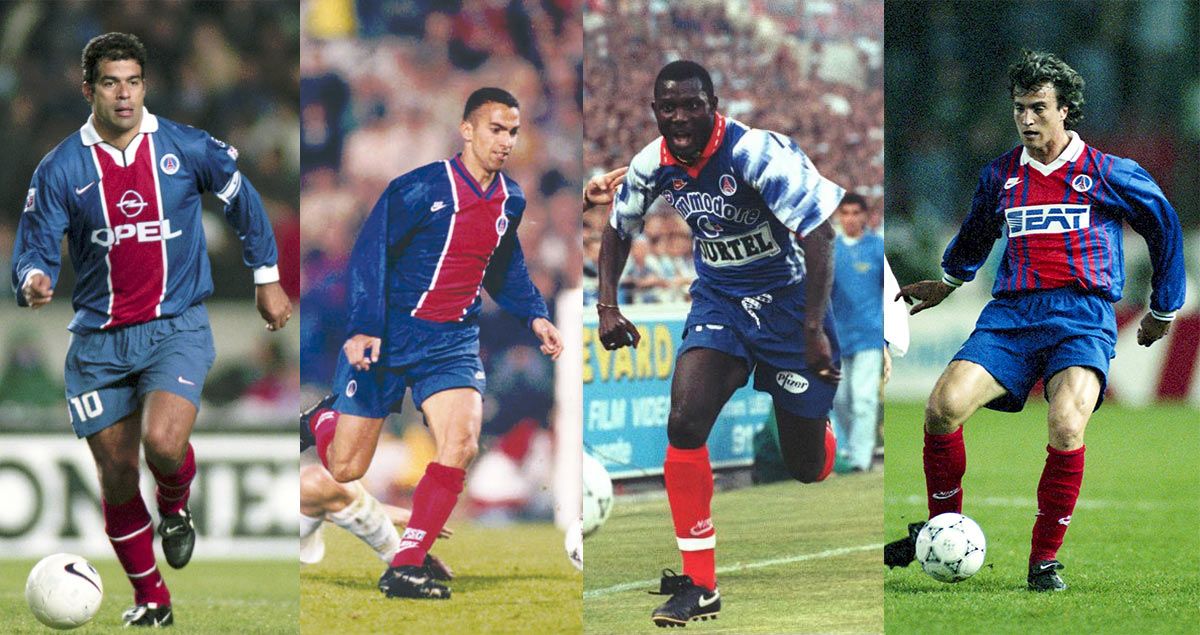 Maglie Paris Saint-Germain anni '90 Nike
