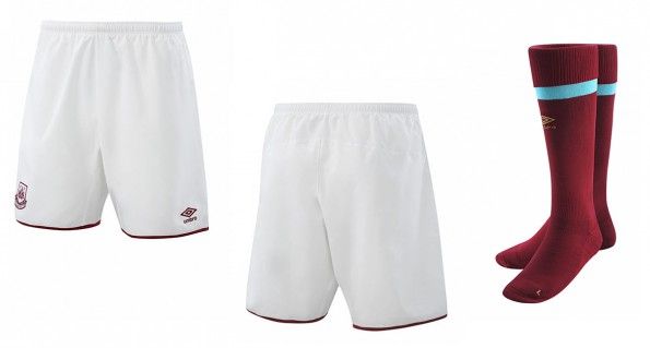 West Ham pantaloncini calzettoni home 2015-16