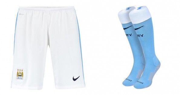 Manchester City pantaloncini calze home 2015-16