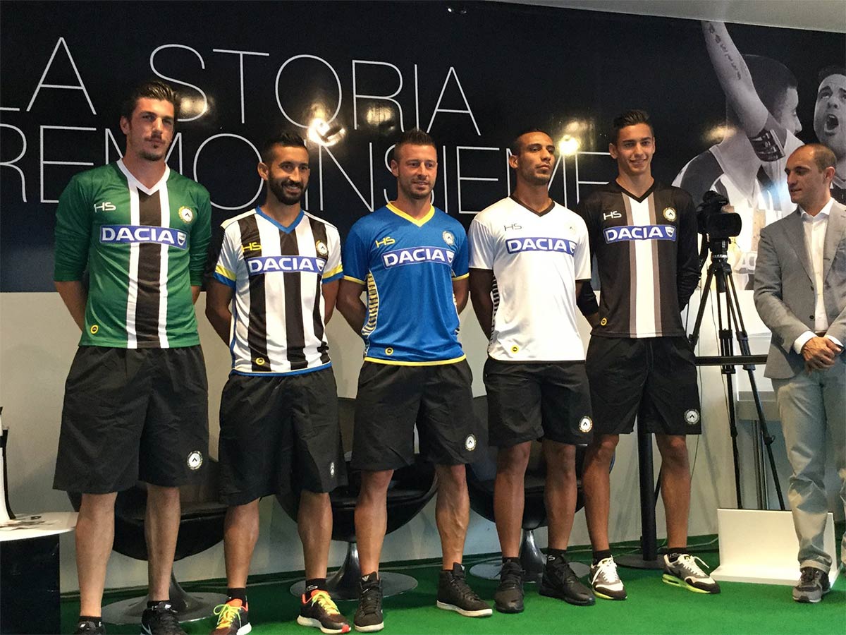 Presentazione maglie Udinese 2015-2016