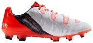 Scarpa calcio evoPower 1.2 bianca-arancione