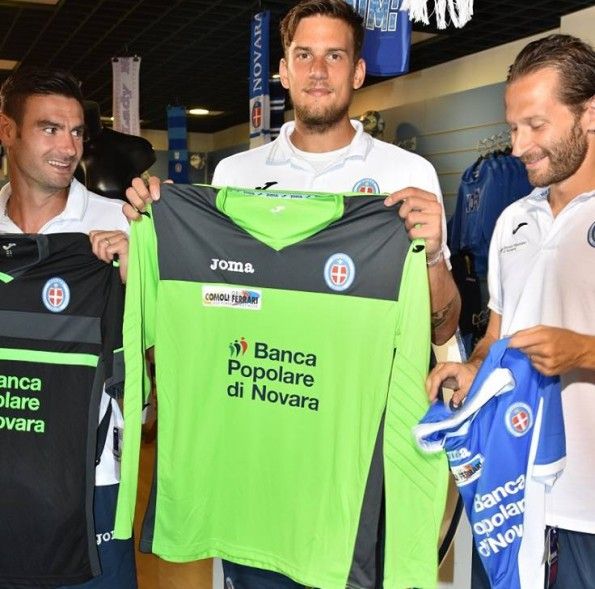 Novara maglia portiere verde 2015-2016