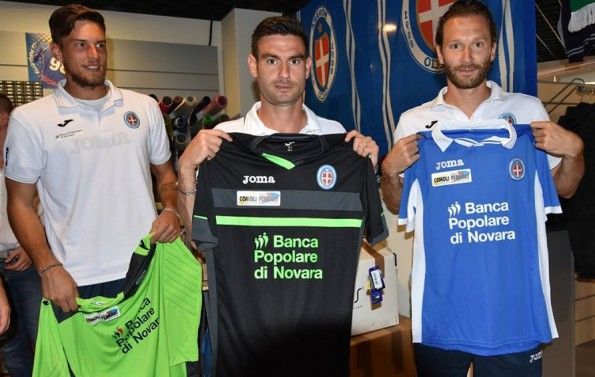 Terza maglia Novara 2015-2016 nera