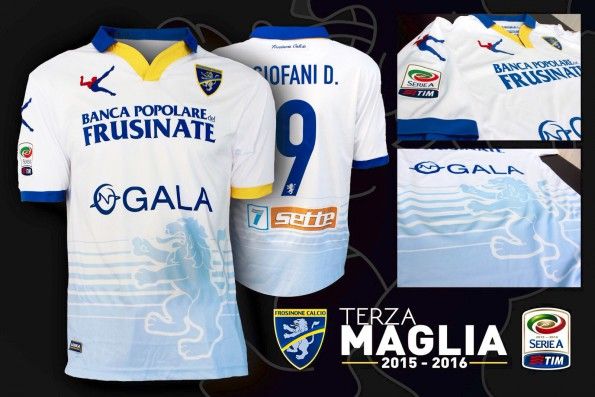 Terza maglia Frosinone Calcio 2015-2016 bianca