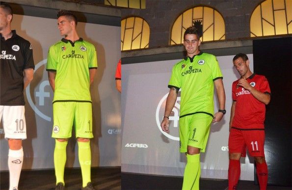 Maglia Spezia da portiere verde 2015-2016