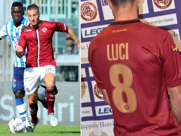 Livorno prima maglia amaranto 2015-2016