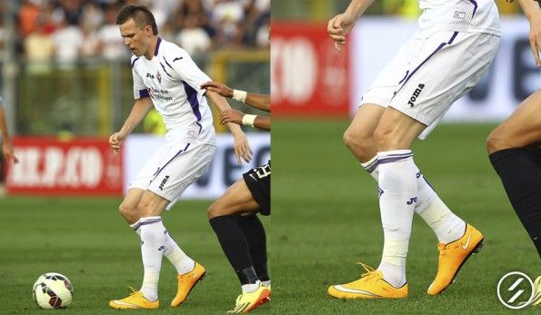 Le scarpe Vapor X di Ilicic con la Fiorentina