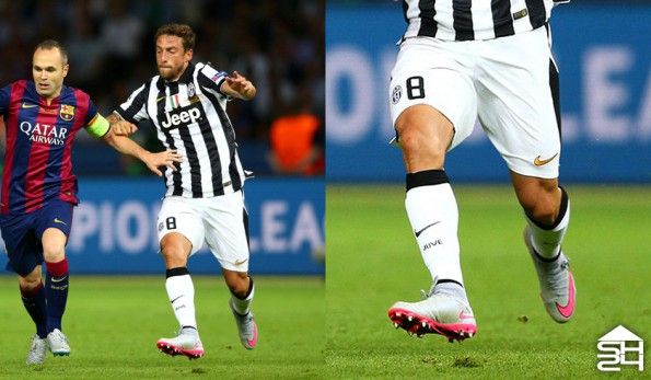 Claudio Marchisio (Juventus) - Nike Mercurial Superfly IV Silver Storm