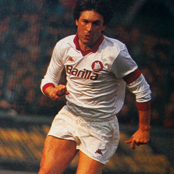 Roma away 1985-1986. Carlo Ancelotti