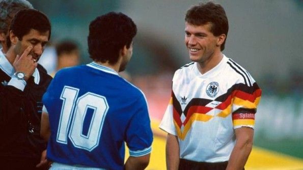Maradona e Matthaus, 1990
