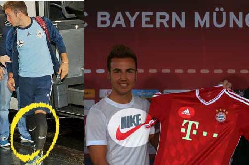 Gotze sponsor Nike vs adidas