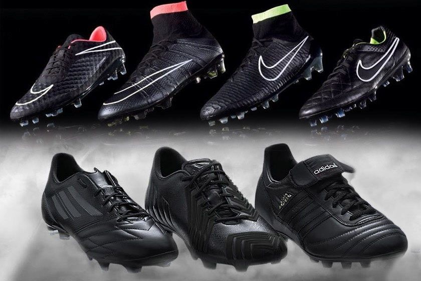 Nike vs adidas total black
