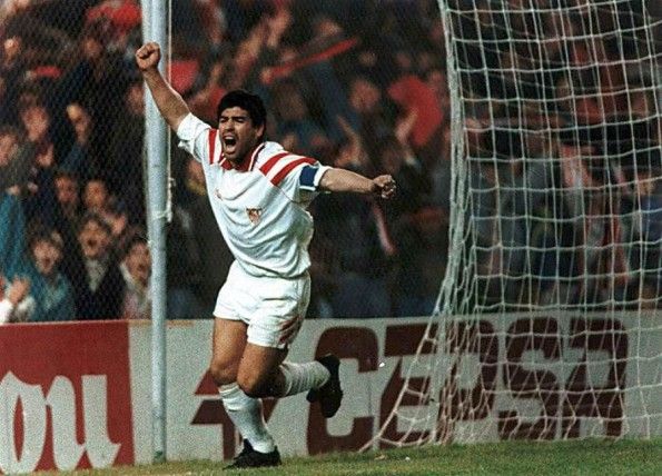 Maradona al Siviglia, scarpe Puma King