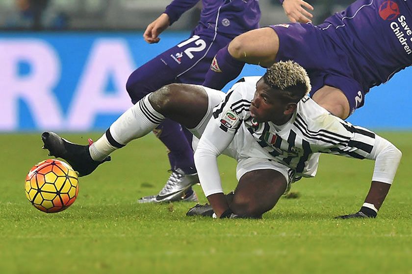 Paul Pogba con le adidas ACE16 in Juventus-Fiorentina
