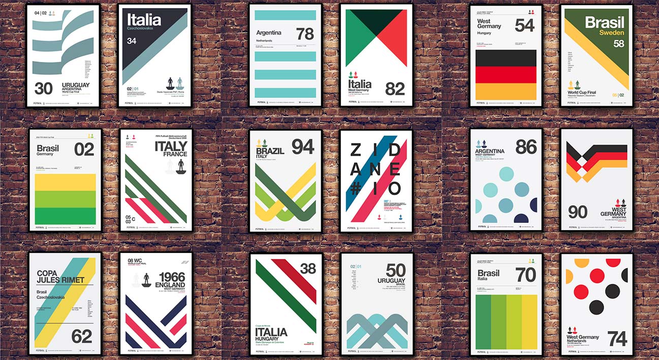 Design, poster dedicati ai Mondiali