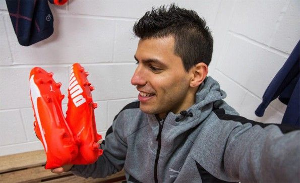 Aguero con le Puma evoSpeed SL