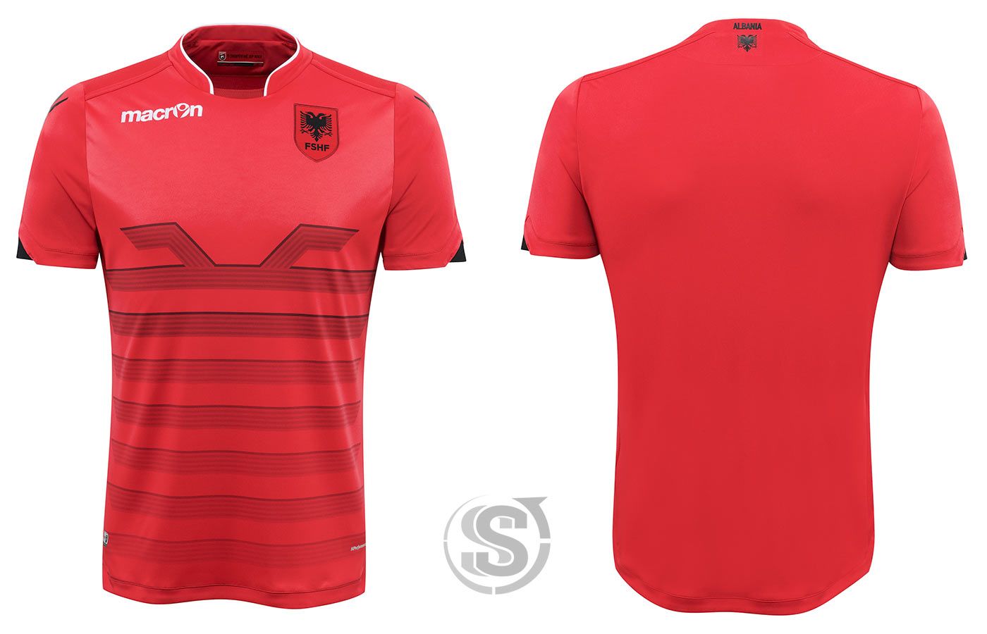 Maglie Albania Europei 2016 firmate Macron