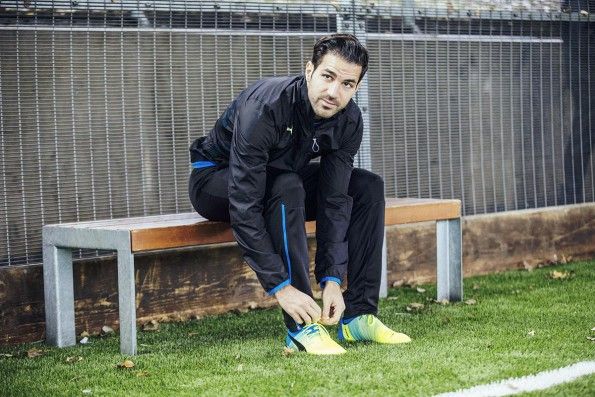 Fabregas con le nuove evoPower 1.3 Puma