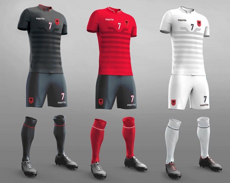 Maglie Albania Europei 2016 Macron