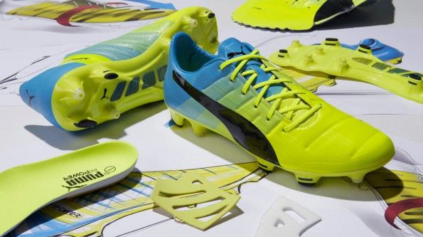 Scarpe evoPower 1.3 Puma gialle e blu
