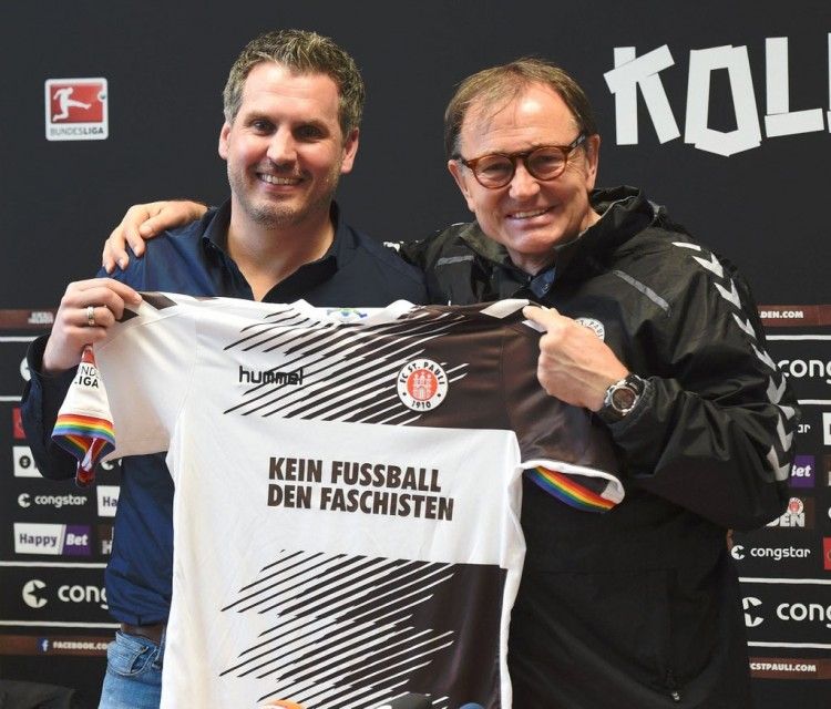 Maglia St. Pauli "Niente calcio per i fascisti"