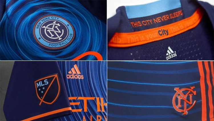 Dettagli maglia away New York City 2016