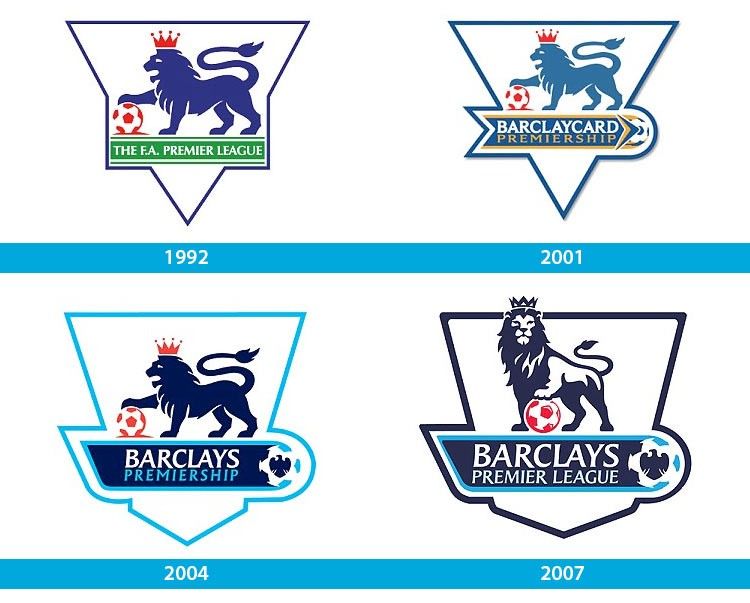 I loghi della Premier League dal 1992 al 2007