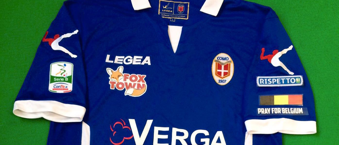 Maglia Como bandiera Belgio cover
