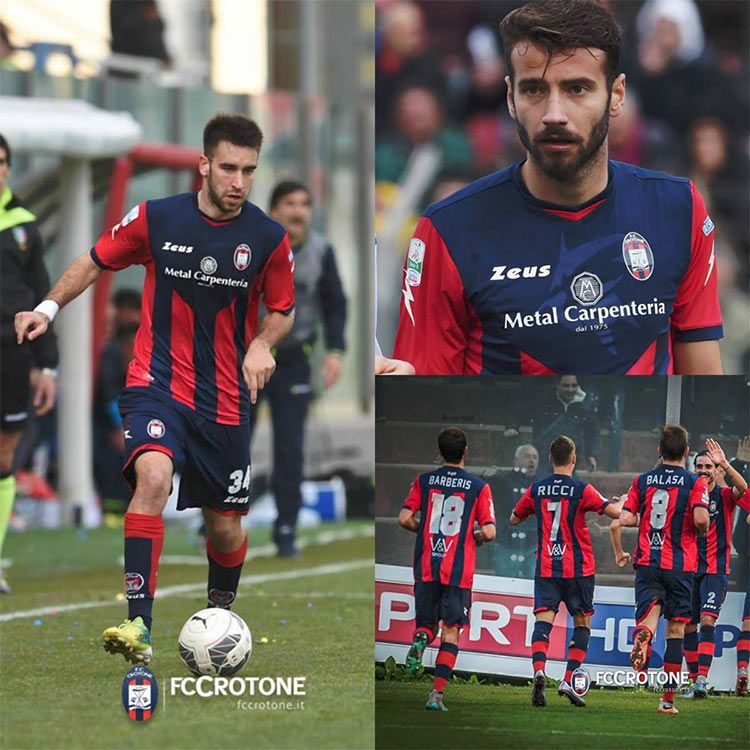 Crotone Calcio, divisa rossoblù 2015-2016